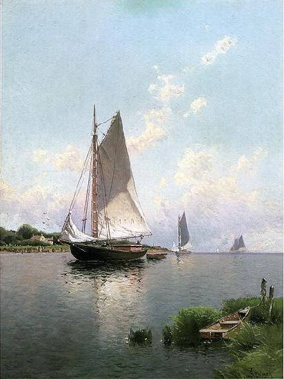 Alfred Thompson Bricher Blue Point, Long Island Germany oil painting art